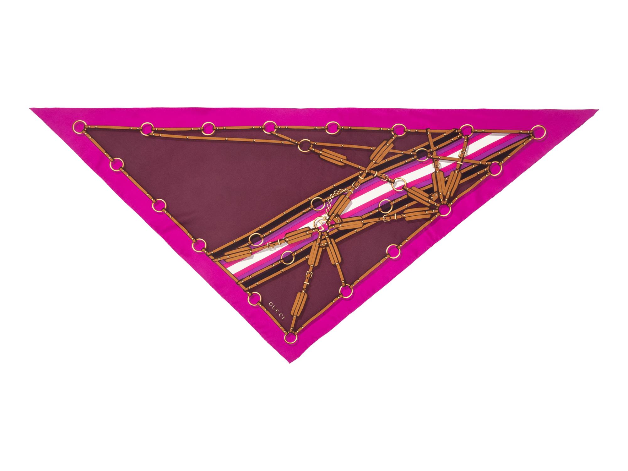 Gucci, Four Printed Silk Scarves