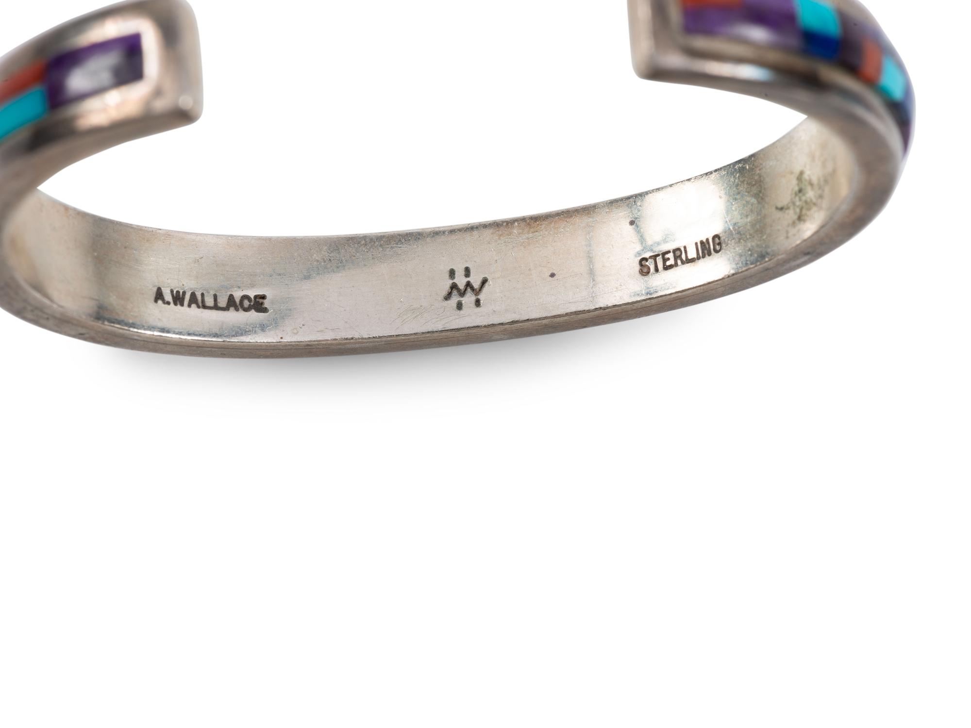 Sterling Silver Cobblestone Inlay Cuff Bracelets