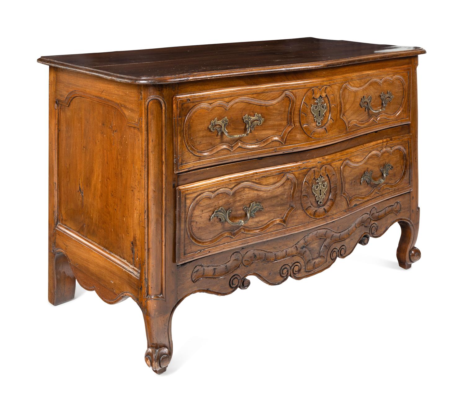 A Louis XV Walnut Commode