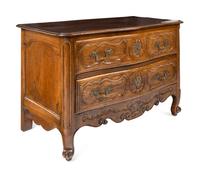 A Louis XV Walnut Commode
