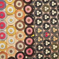 Two wool and cotton Penny table rugs early 20th century