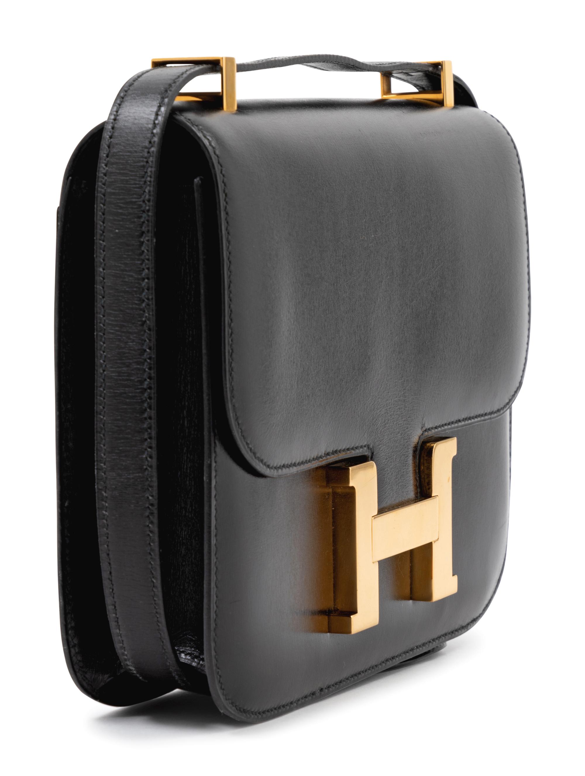 Hermes 23 cm Black Constance