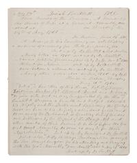 [SIGNER]. Manuscript journal regarding Josiah Bartlett, Declaration of Independence signer.