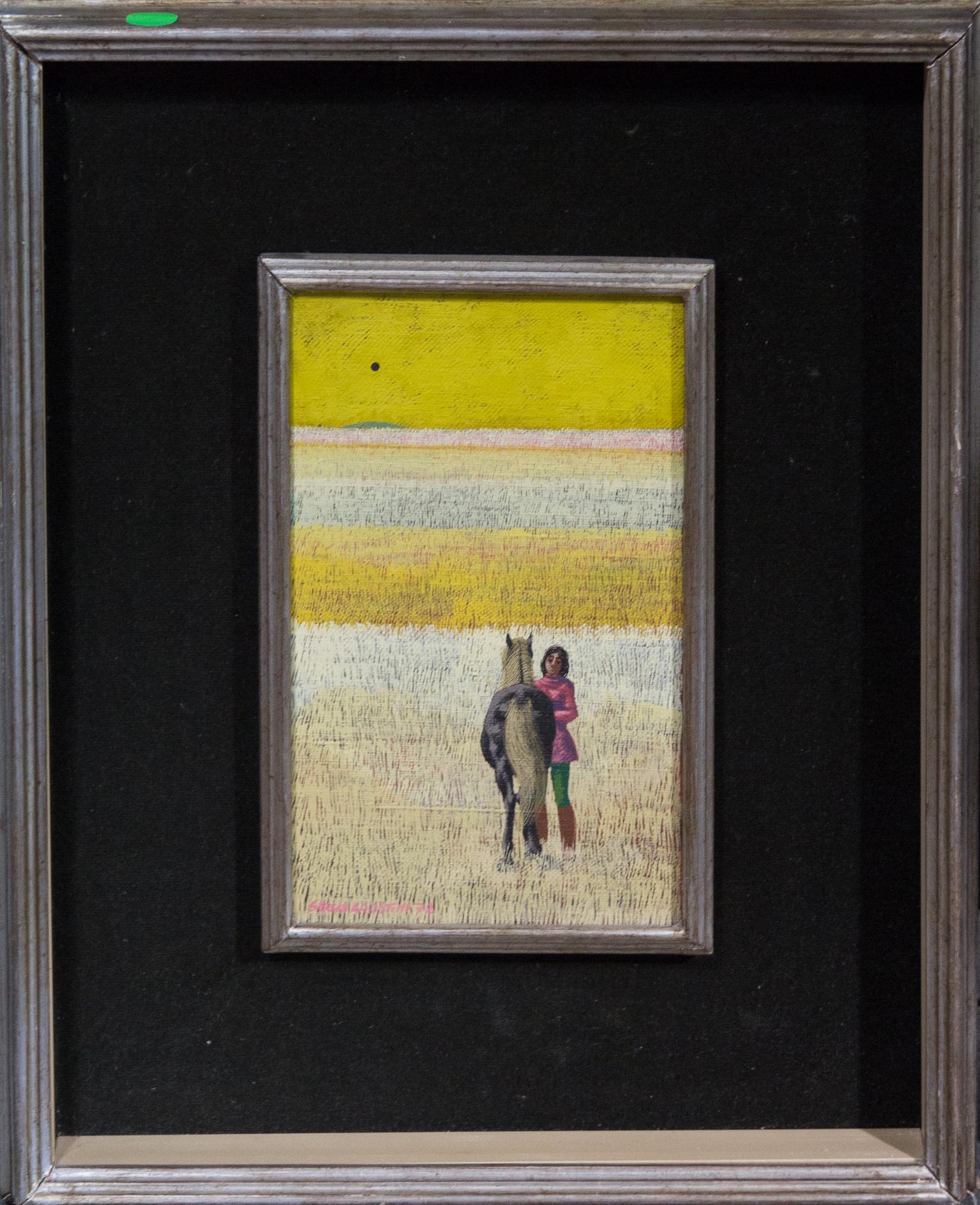 Sergio Agostini, (Italian, b. 1921), Girl and Horse, 1972