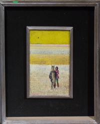 Sergio Agostini, (Italian, b. 1921), Girl and Horse, 1972
