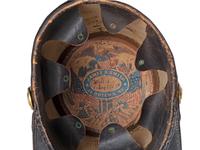 [MILITIA]. Ordnance Shako, possibly 9th New York Militia, identified to Welles. Manufactured by James S. Smith, New York.