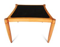 A Contemporary Glass-Inset Game Table