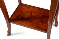 A Louis XV Style Gilt Bronze Mounted Marquetry Mechanical Table