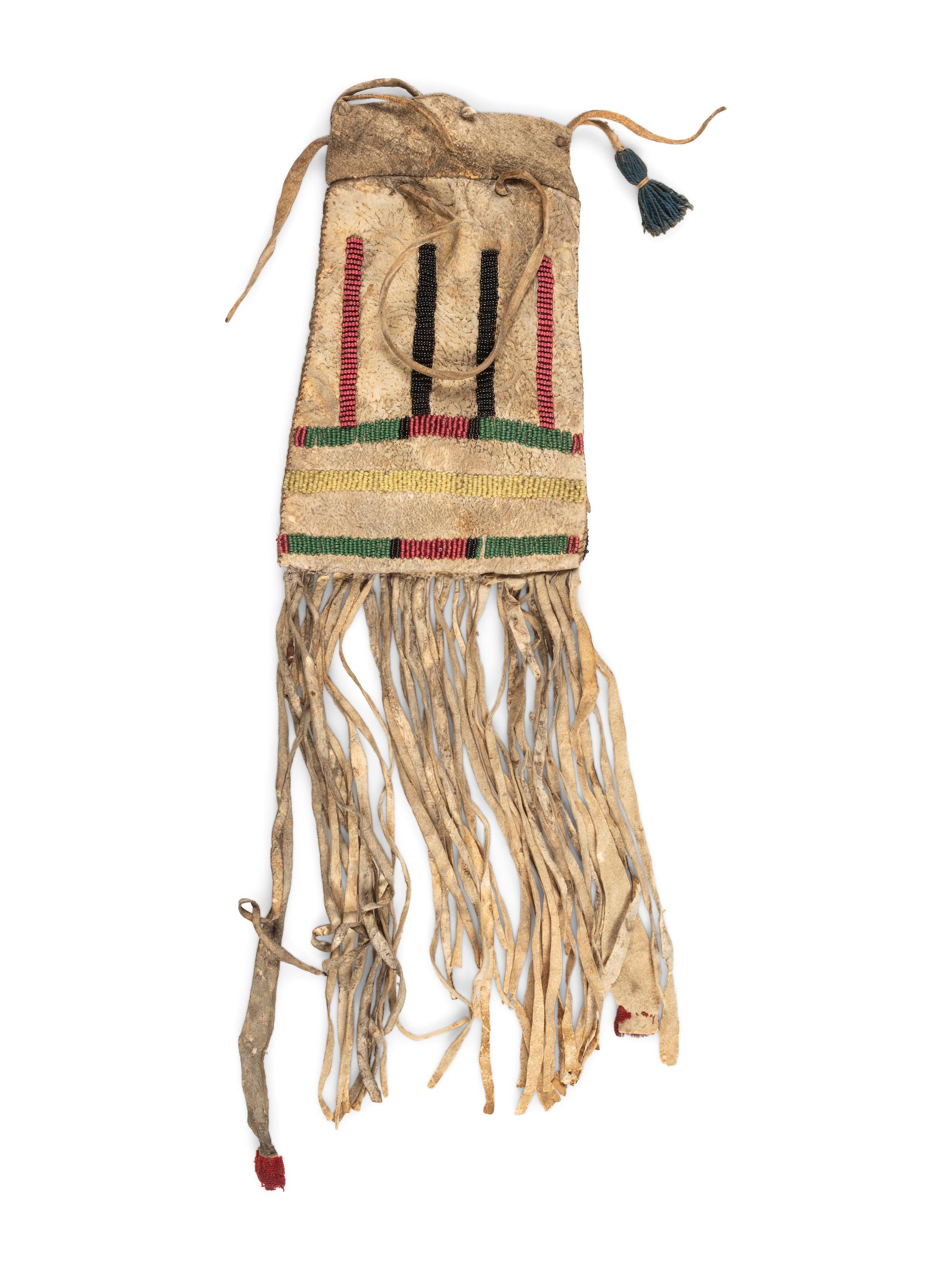 Northern Plains Beaded Hide Bag