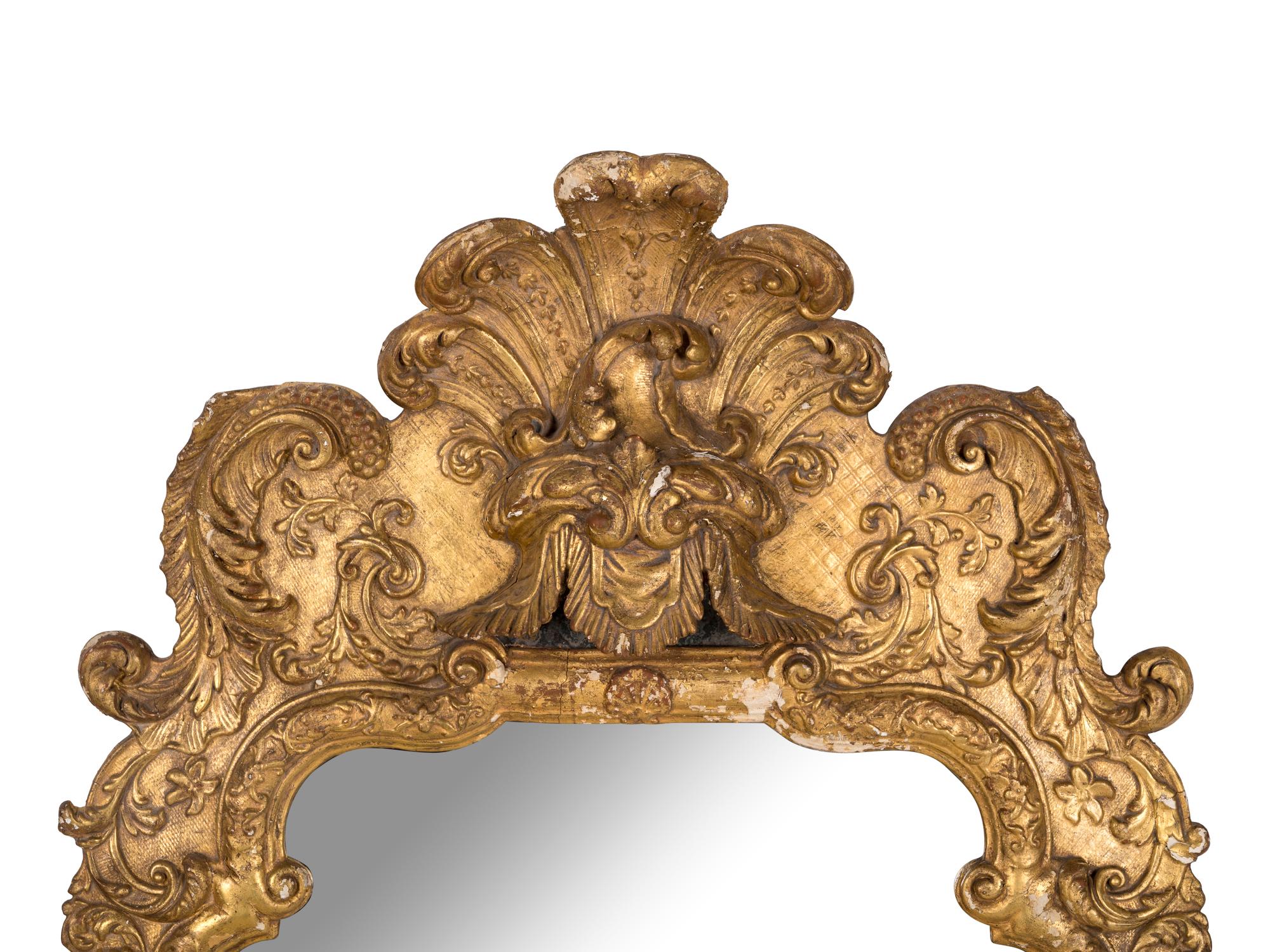 A George III Carved Giltwood Pier Mirror