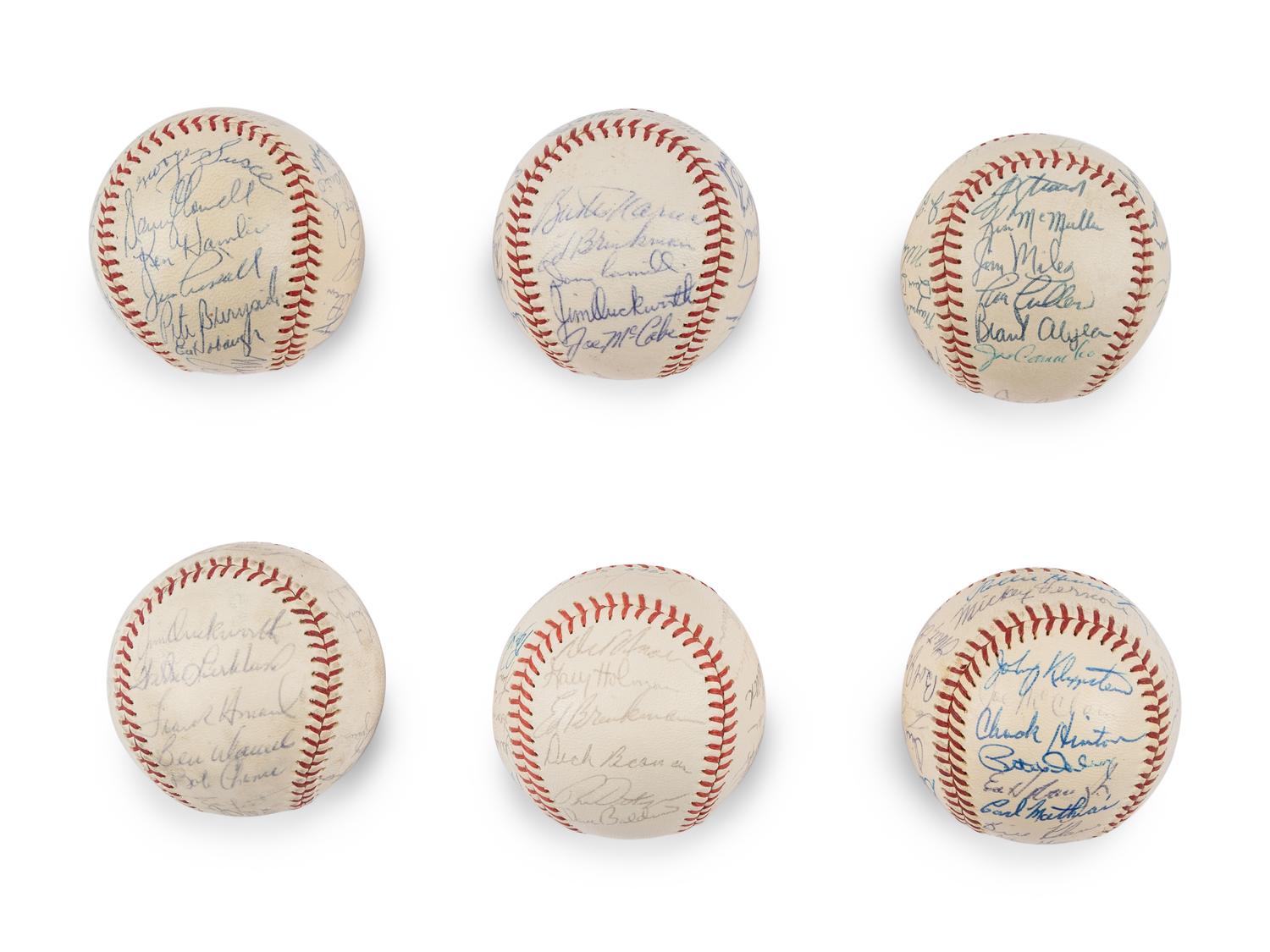 A Group of Assorted 1960s Washington Senators Team Signed Autograph Baseballs