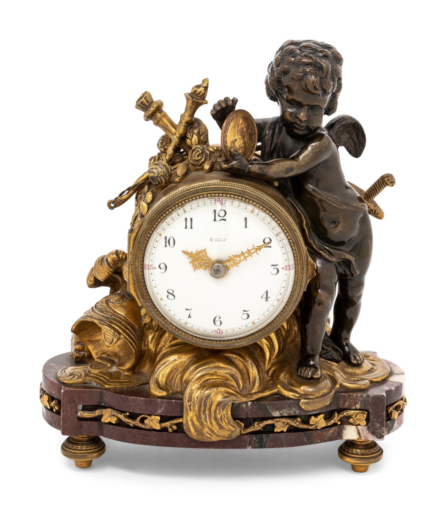 A Louis XVI Style Table Clock