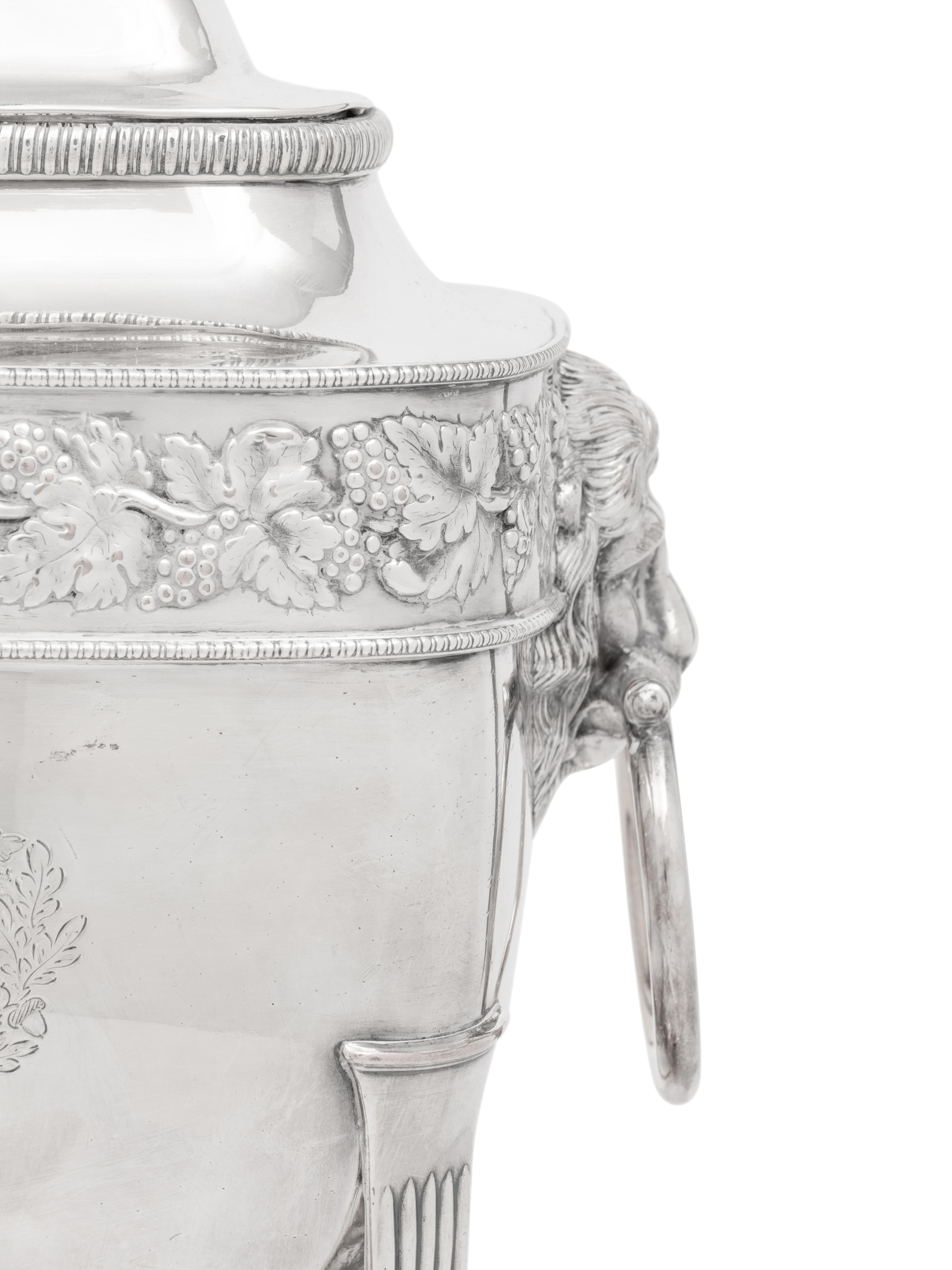 An English Silver-Plate Tea Urn