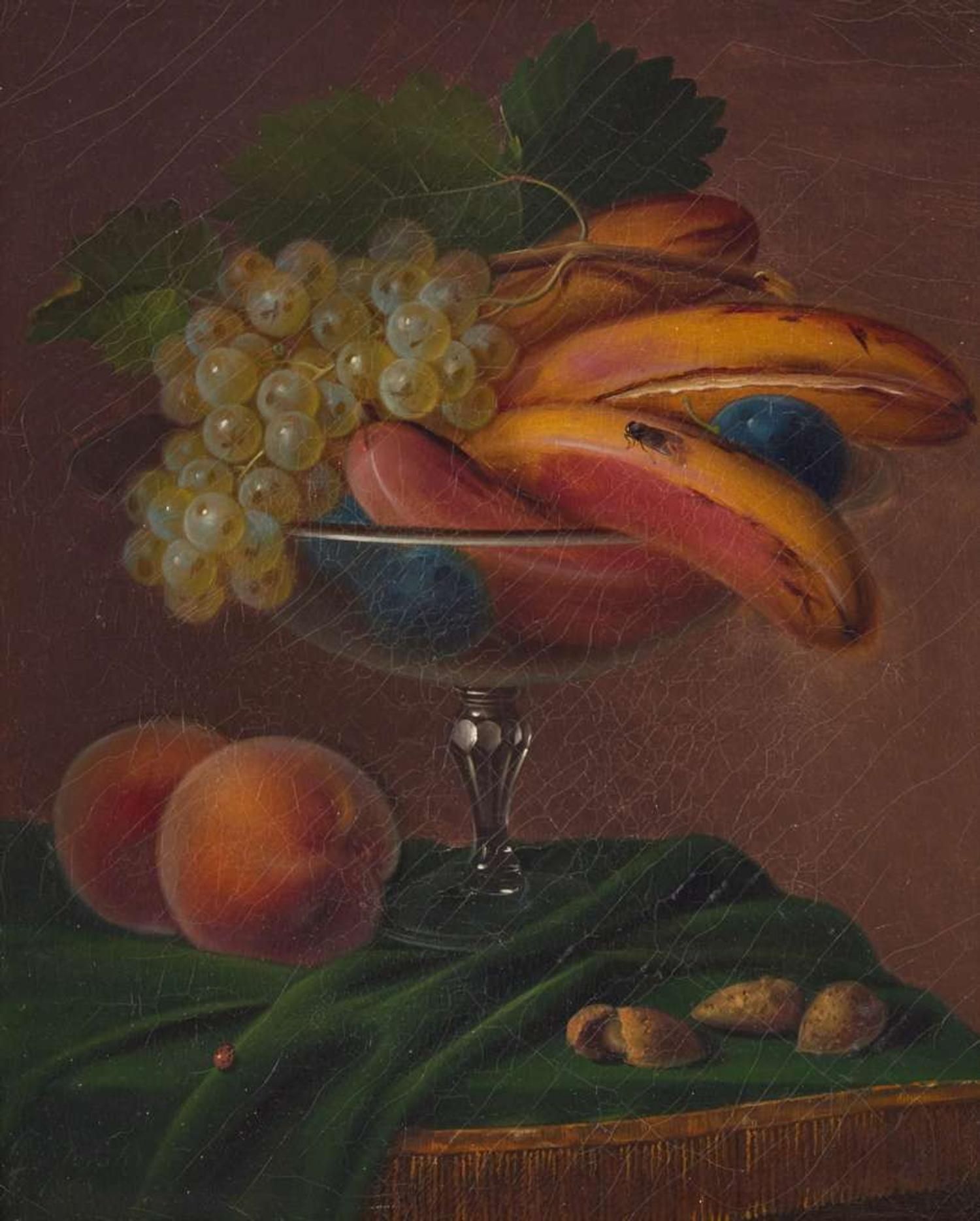 George Forster (American, 1817–1896) - Still Life with Bananas, Grapes and Peaches