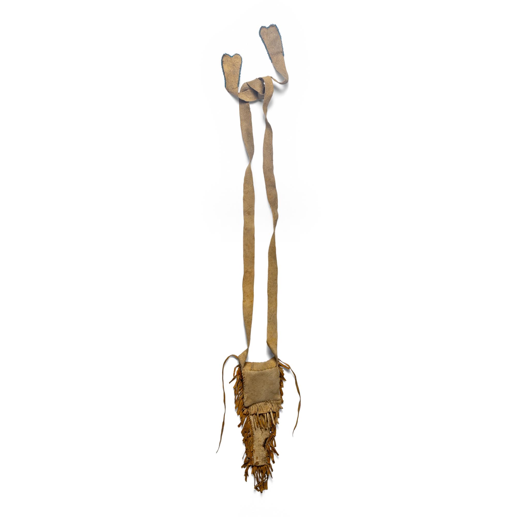 Southern Cheyenne Beaded Hide Tab Pouch
