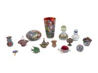 An Assortment of Millefiori Glass Articles