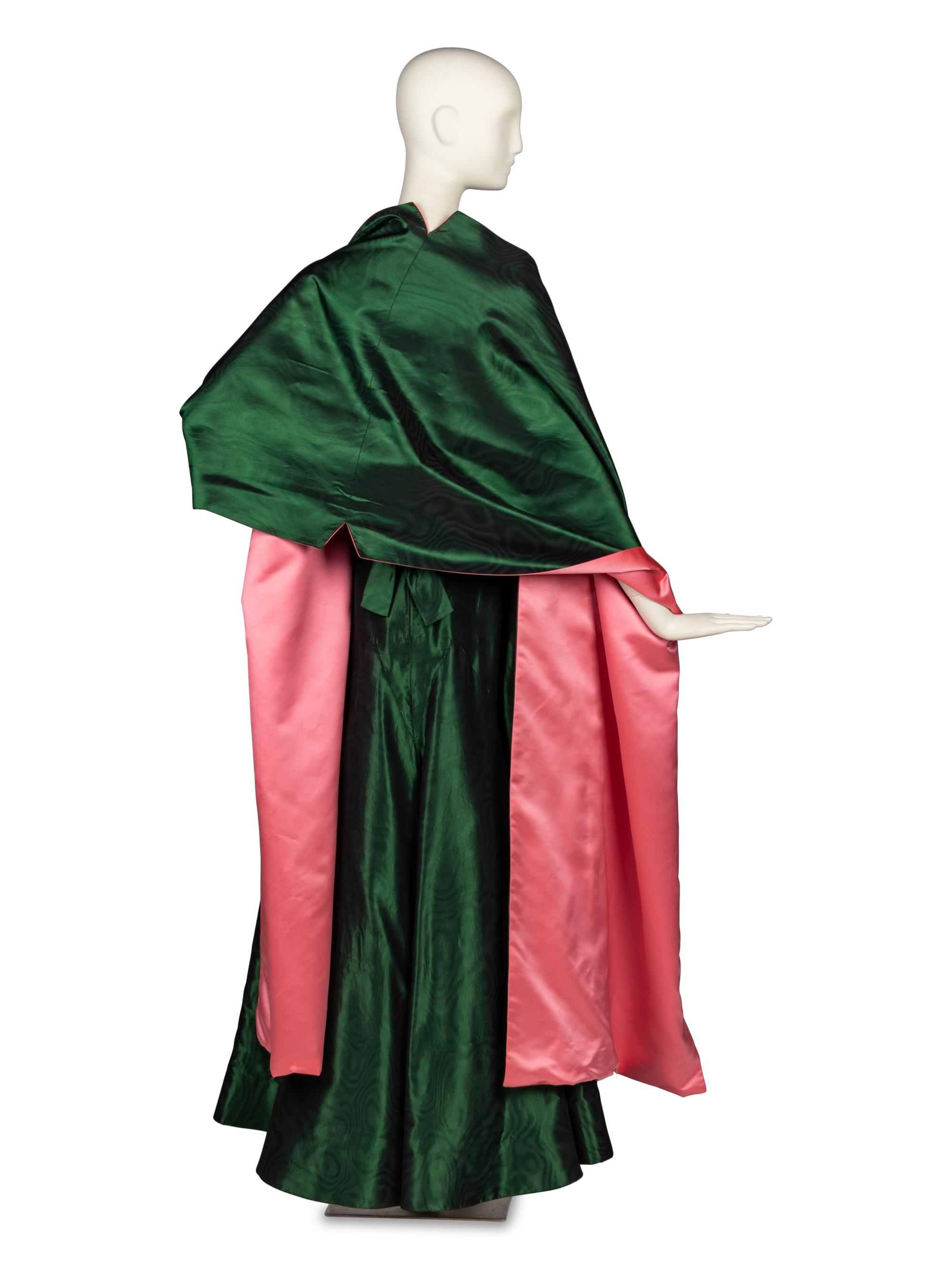Arnold Scaasi; Custom Gown, Stole, and Matching Shoes