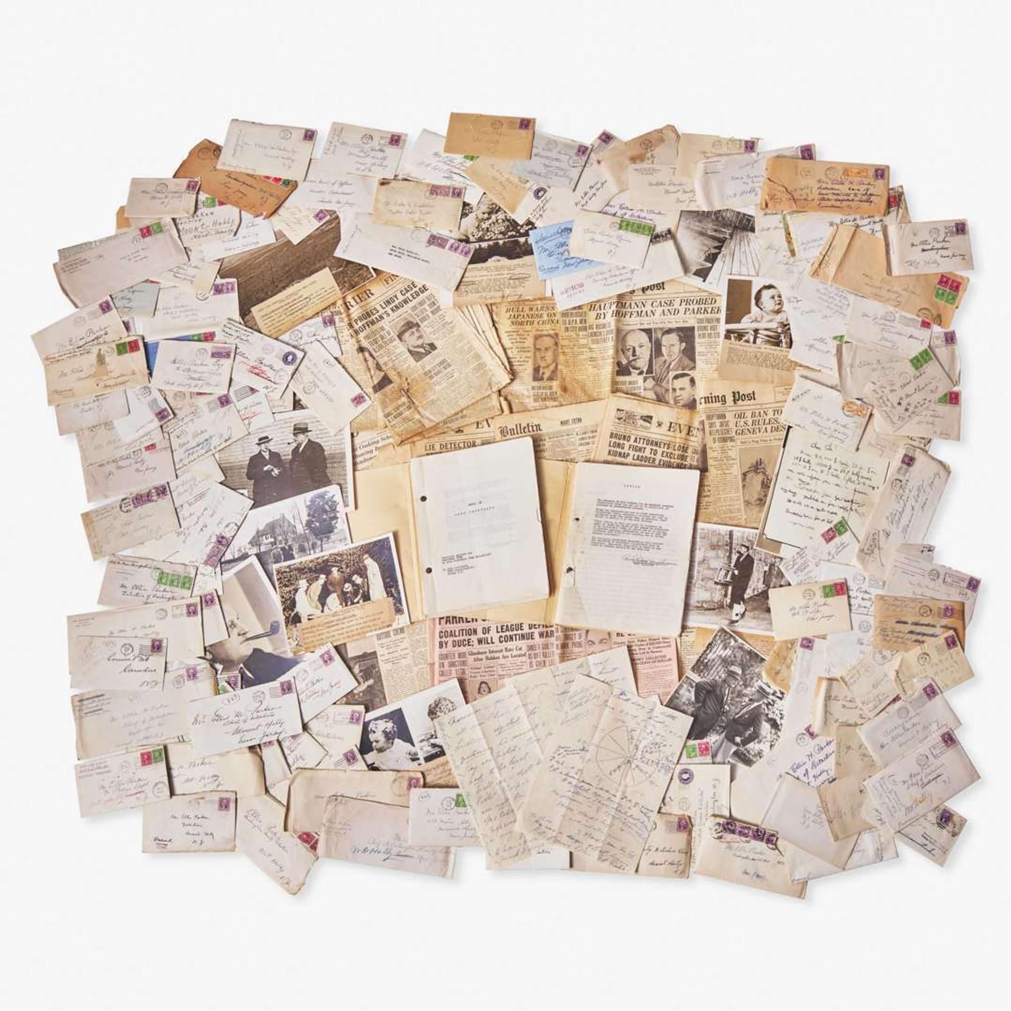 [Americana] [Lindbergh Kidnapping] Extensive Archive of New Jersey Detective Ellis H. Parker and His Investigation Into the Lindbergh Kidnapping