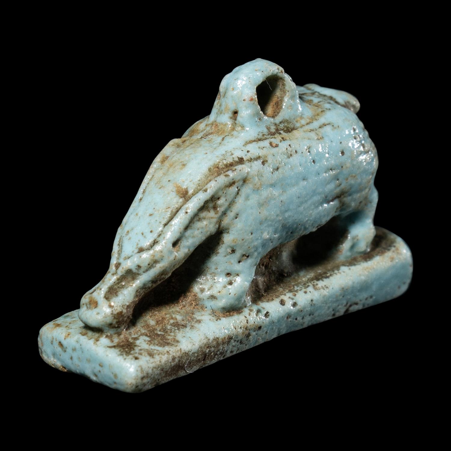 An Egyptian Faience Sow