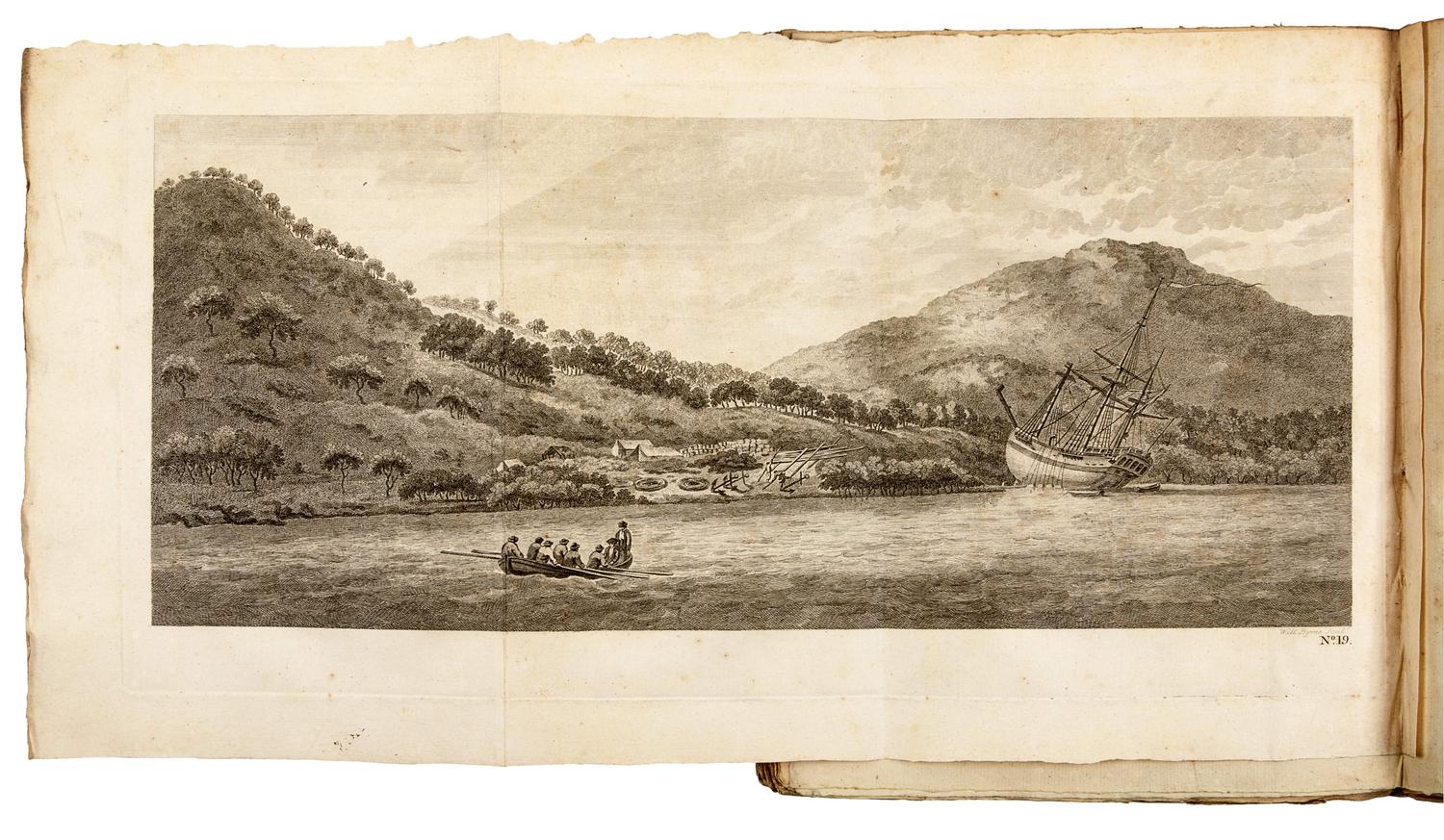 [COOK, James (1728-1779)]. -- [FIRST VOYAGE]. John HAWKESWORTH (1715-1773). An Account of the Voyages undertaken by the order of His Present Majesty for making Discoveries in the Southern Hemisphere, and successively performed by Commodore Byron, Captain Wallis, Captain Carteret and Captain Cook, in the Dolphin, the Swallow, and the Endeavour; drawn up From the Journals which were kept by several Commanders, And from the papers of Joseph Banks, By John Hawkesworth . London: W. Strahan and T. Cadell, 1773.