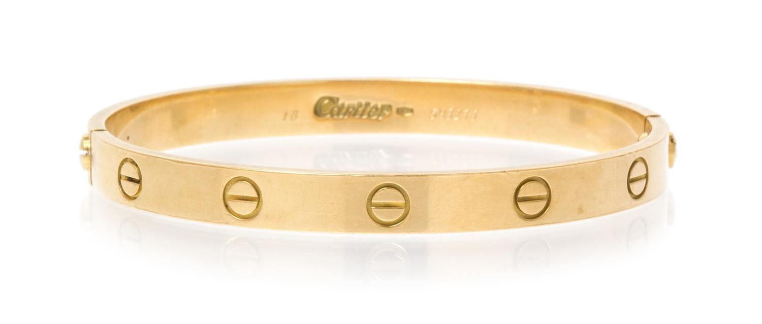 An 18 Karat Yellow Gold Love Bangle, Cartier, 24.80 dwts.