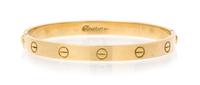 An 18 Karat Yellow Gold Love Bangle, Cartier, 24.80 dwts.