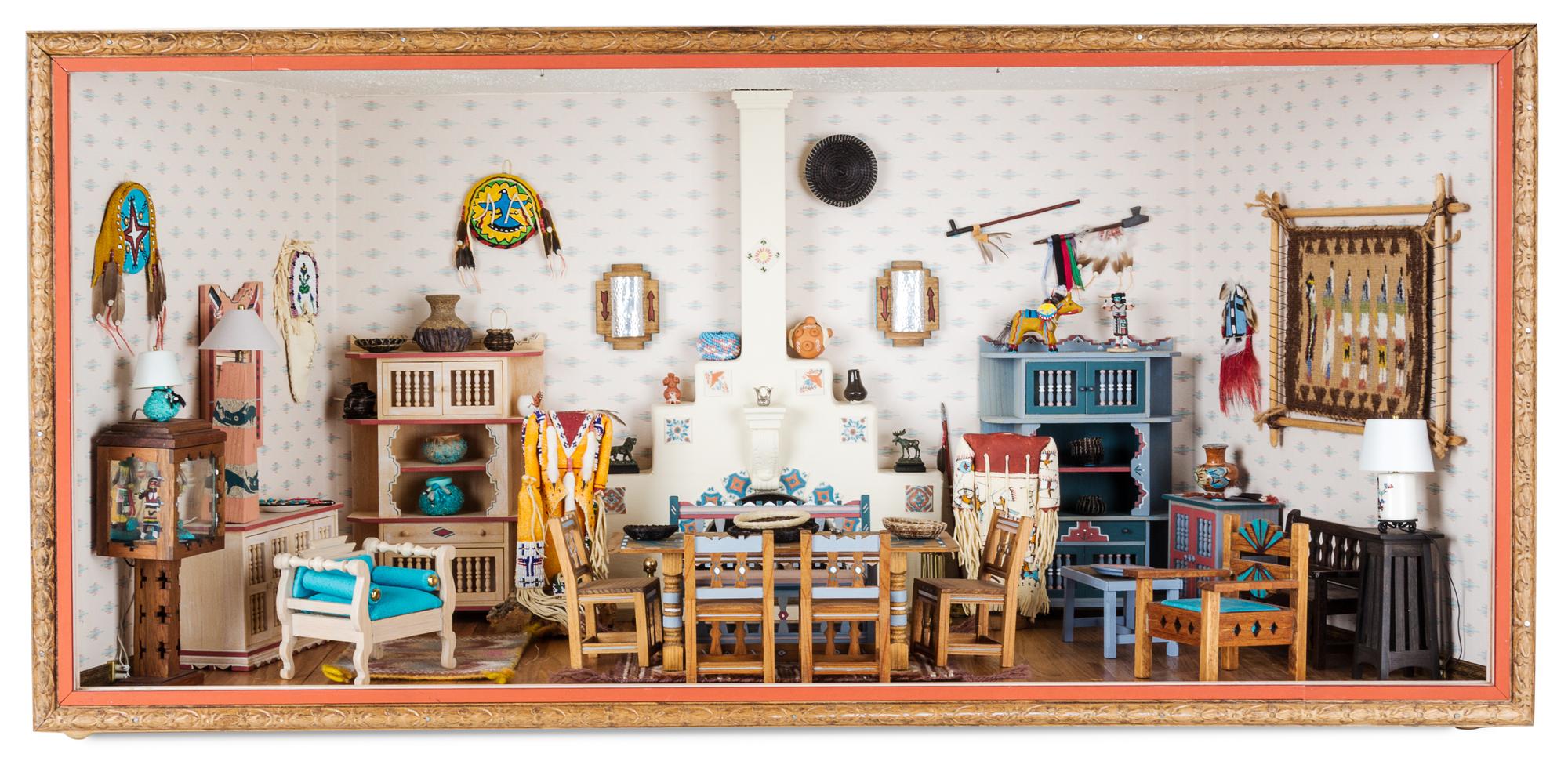 A Southwestern Style Room Box Height 13 x width 27 7/8 x depth 12 1/2 inches. — Maureen O'Donnell, 2002