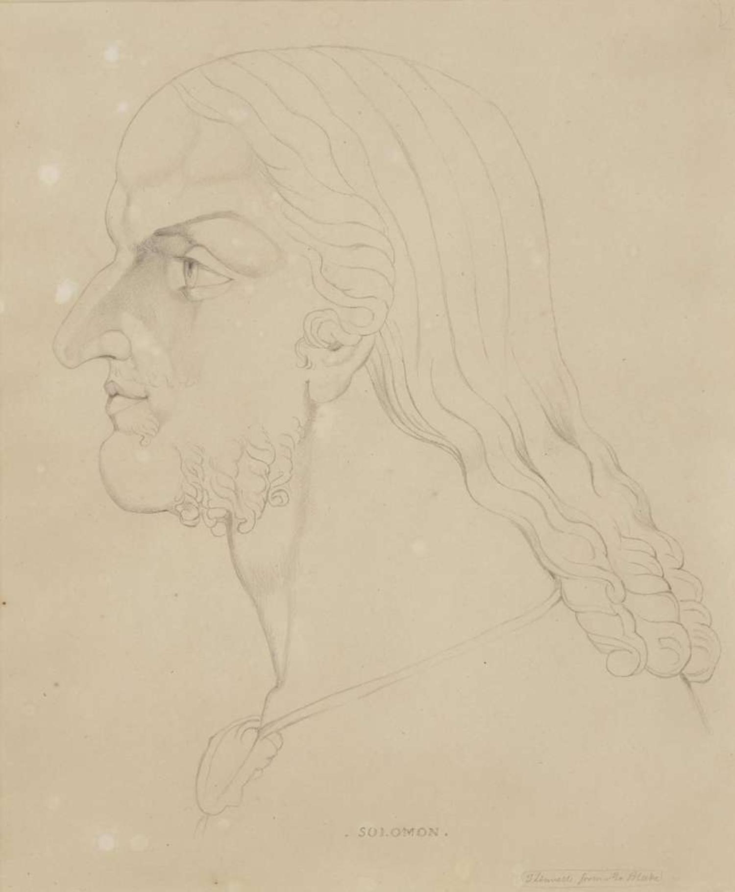 William Blake (British, 1757-1827) - Visionary Head of Solomon