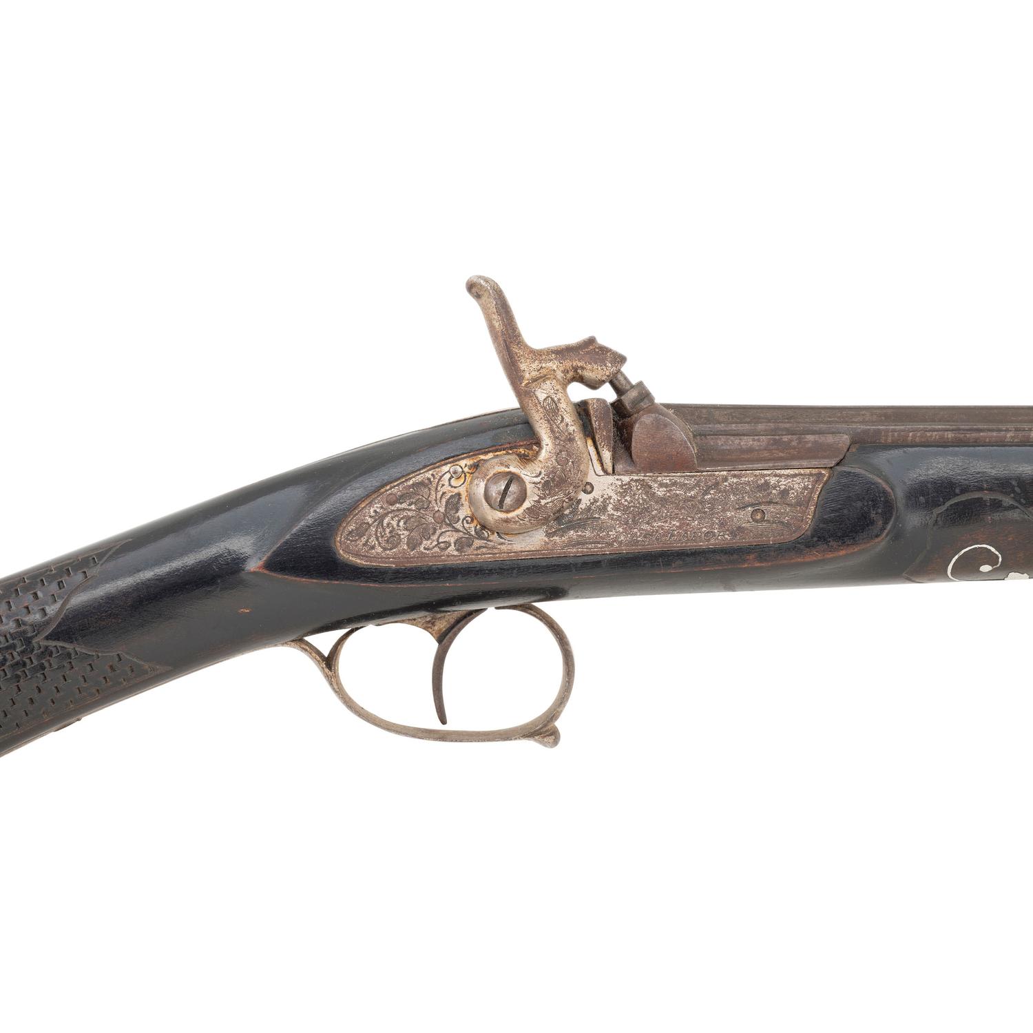 Casa LaPort Percussion Shotgun with Carved Stock