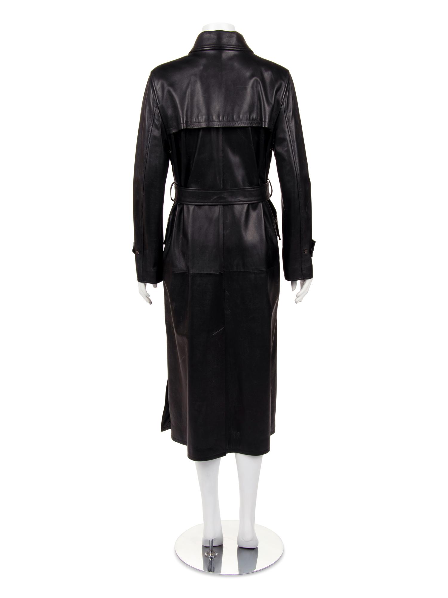 Christian Dior Lambskin Leather Trench Coat