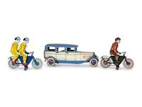 Three German Tin Lithograph Windup Toys