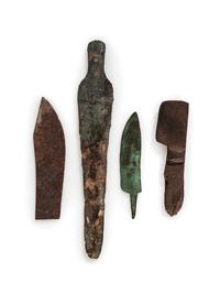 Copper and Iron Lance and Knife Blades