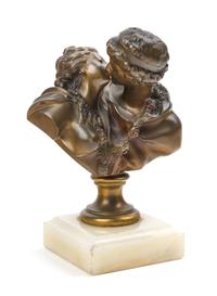 After Jean-Antoine Houdon, 20TH CENTURY, The Kiss (two works)