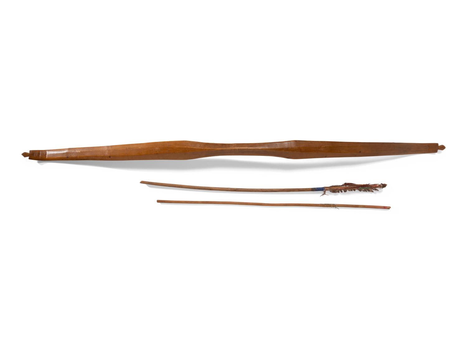 Pacific Northwest Recurve Bow, with Arrows