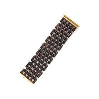 Angela Pintaldi, Two Mother-of-Pearl and Yellow Gold Bracelets