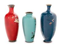 Three Cloisonné Vases