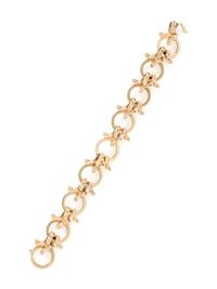YELLOW GOLD FANCY LINK BRACELET