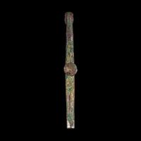 Two Chinese Silver Inlaid Bronze 'Tiger' Belt Hooks, Warring States Period-Qin Dynasty 戰國-秦 虎首錯金銀帶 鉤 兩件