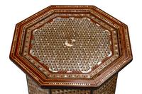 A Pair of Moorish Style Marquetry Octagonal Tables