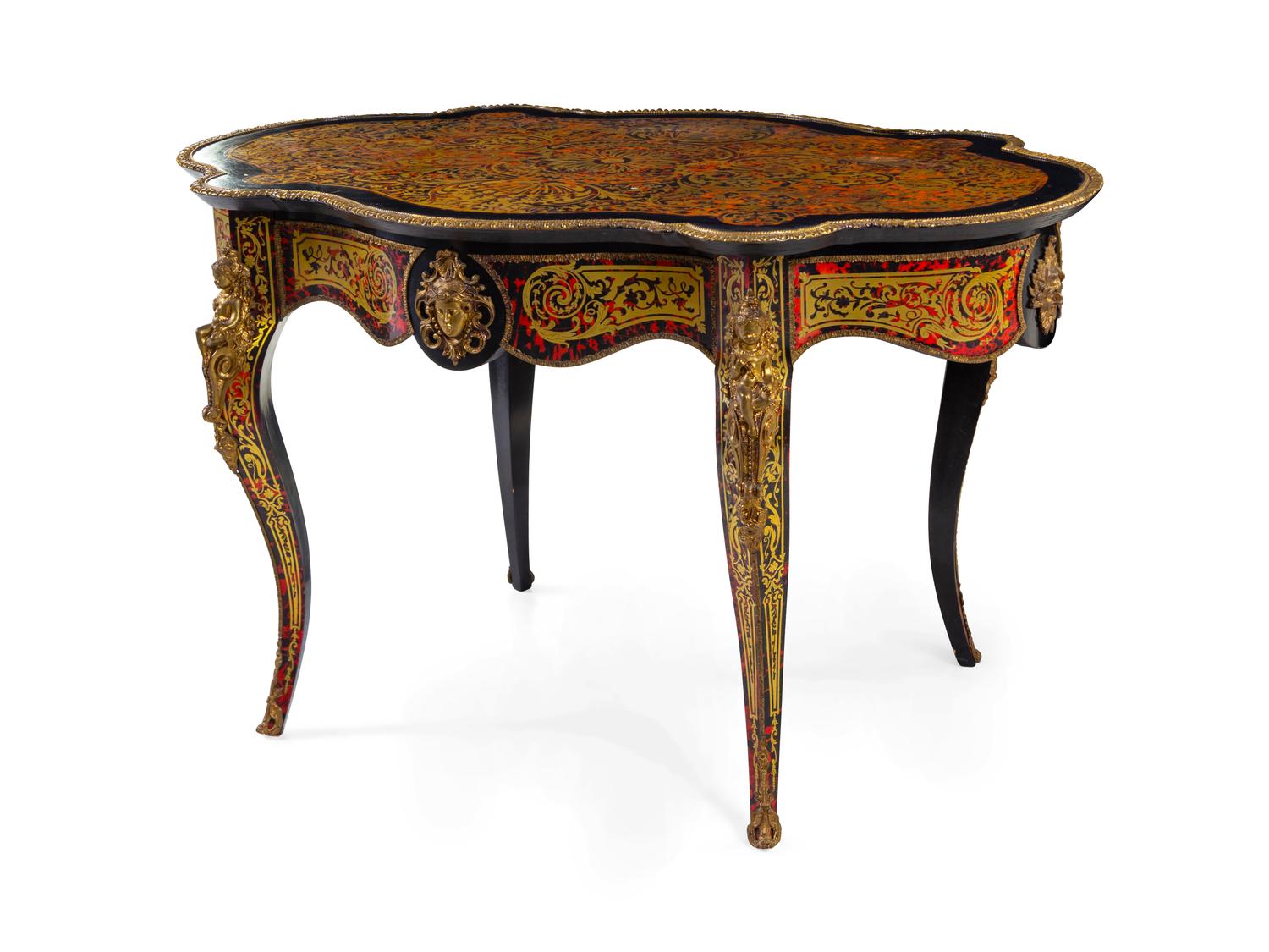 A Napoleon III Style Boulle Marquetry Table
