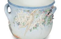 A Pair of Choisy Le Roi Ceramic Jardinières
