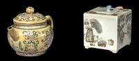 Two Chinese Ceramic Teapots