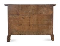 An Italian Baroque Marquetry and Walnut Bureau Chest