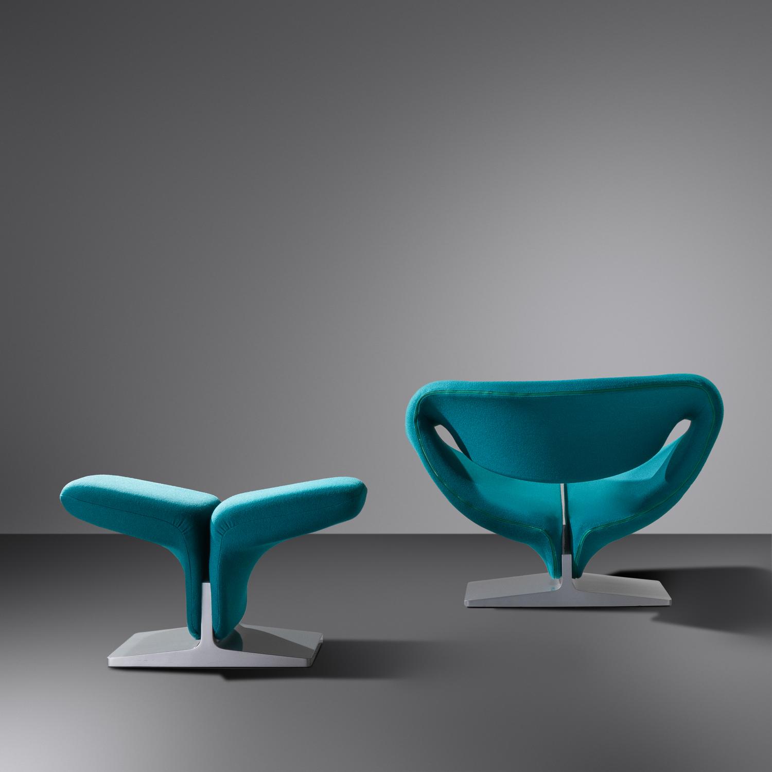 Ribbon Chair and Ottoman, model 582 Artifort, France / Netherlands