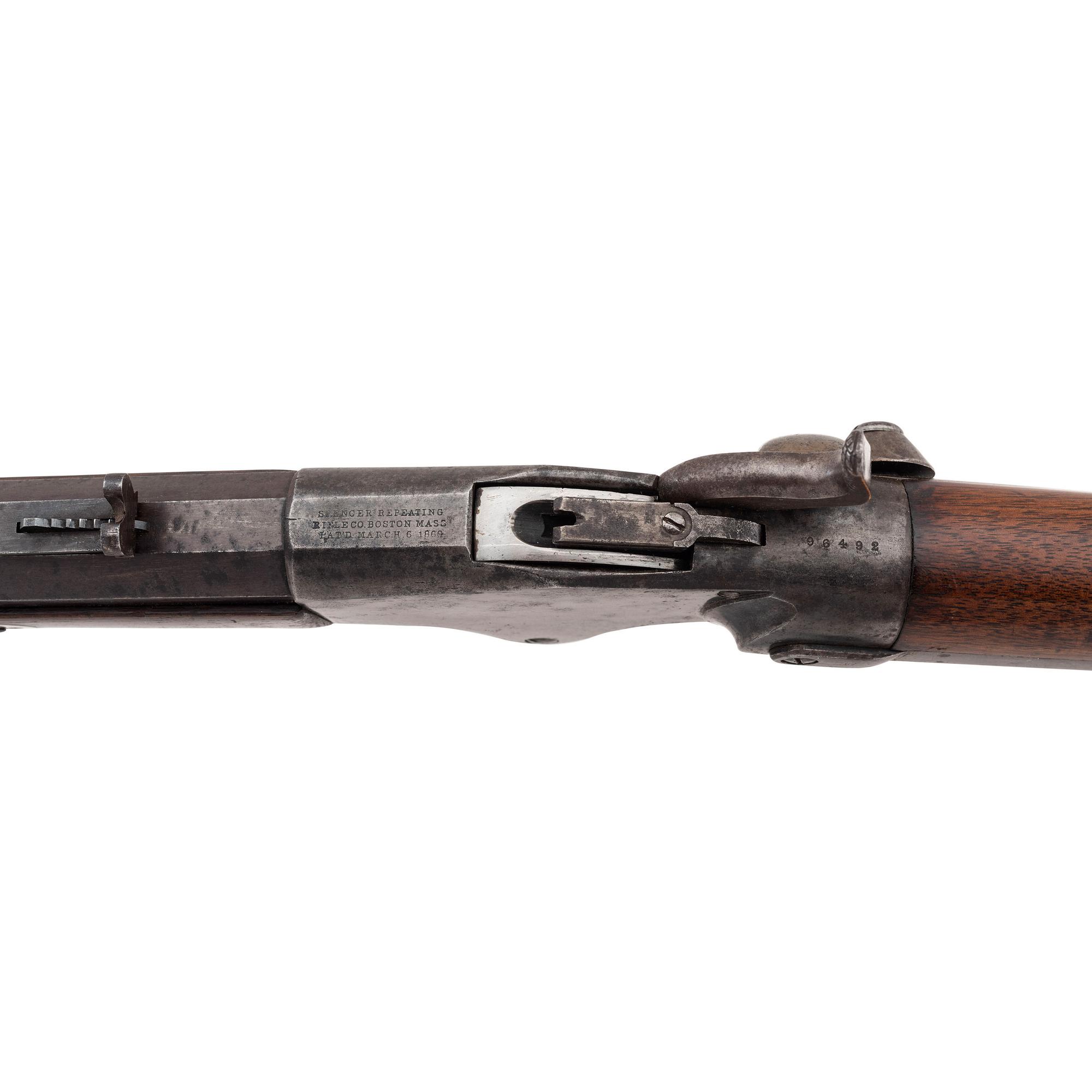 Heavy Barreled Plains Rifle Built on a Model 1860 Spencer Carbine Action by William H. Soper