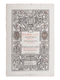[BIBLE LEAVES - ENGLISH - 16TH CENTURY]. A group of 9 Bible leaves in English, comprising: