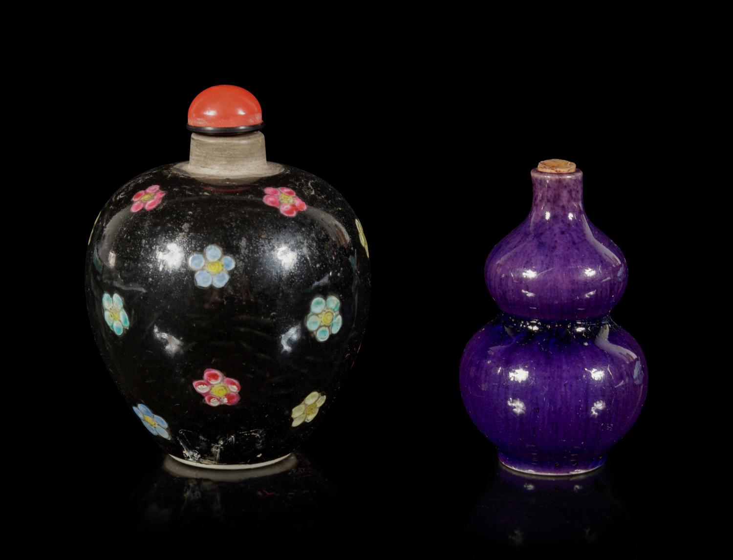 Two Porcelain Snuff Bottles