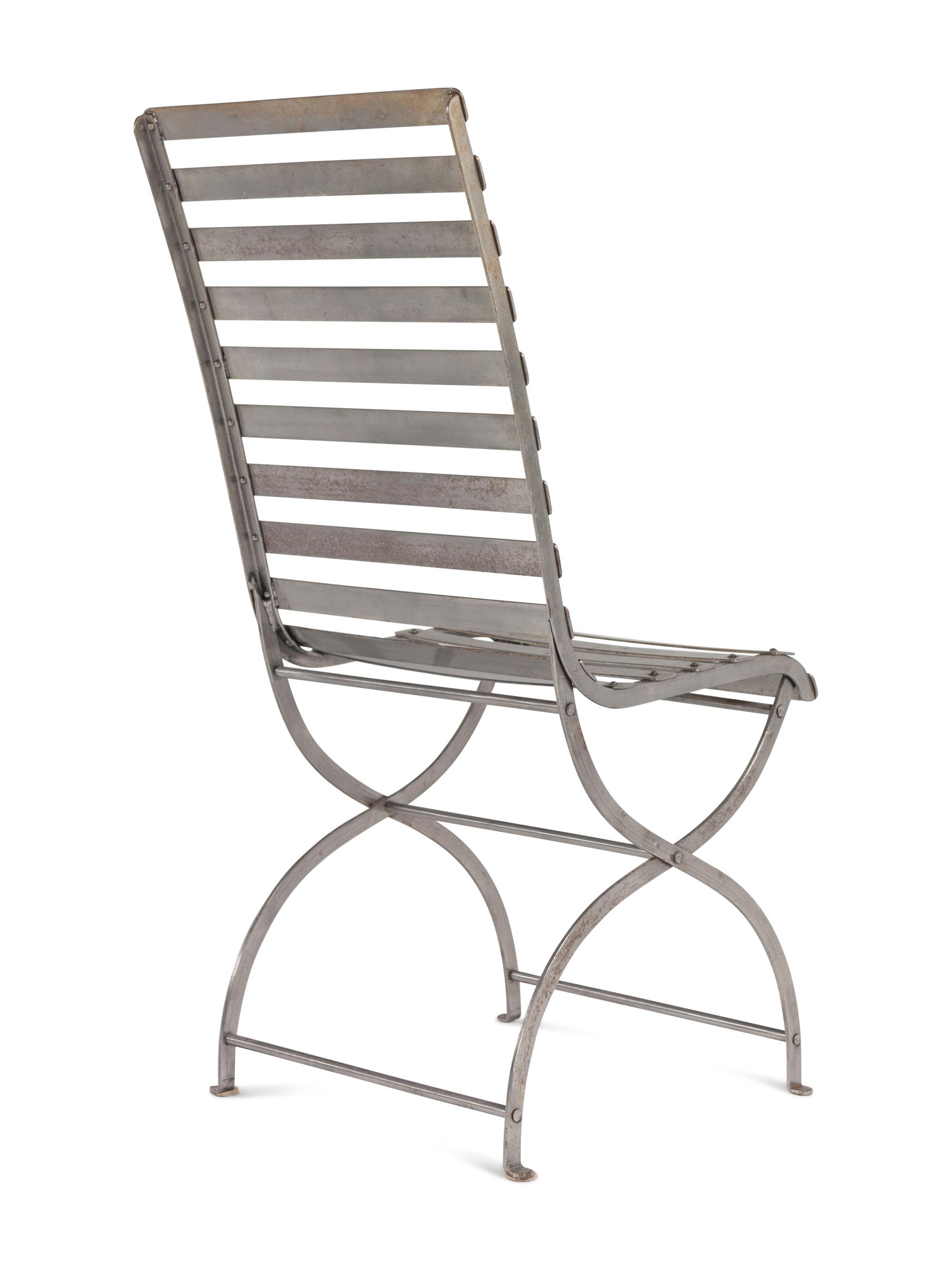 A Set of Three Contemporary Steel Side Chairs