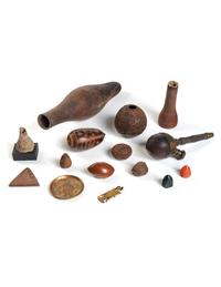 A Group of Gourd Articles, Metal Ornaments and Miscellaneous Articles