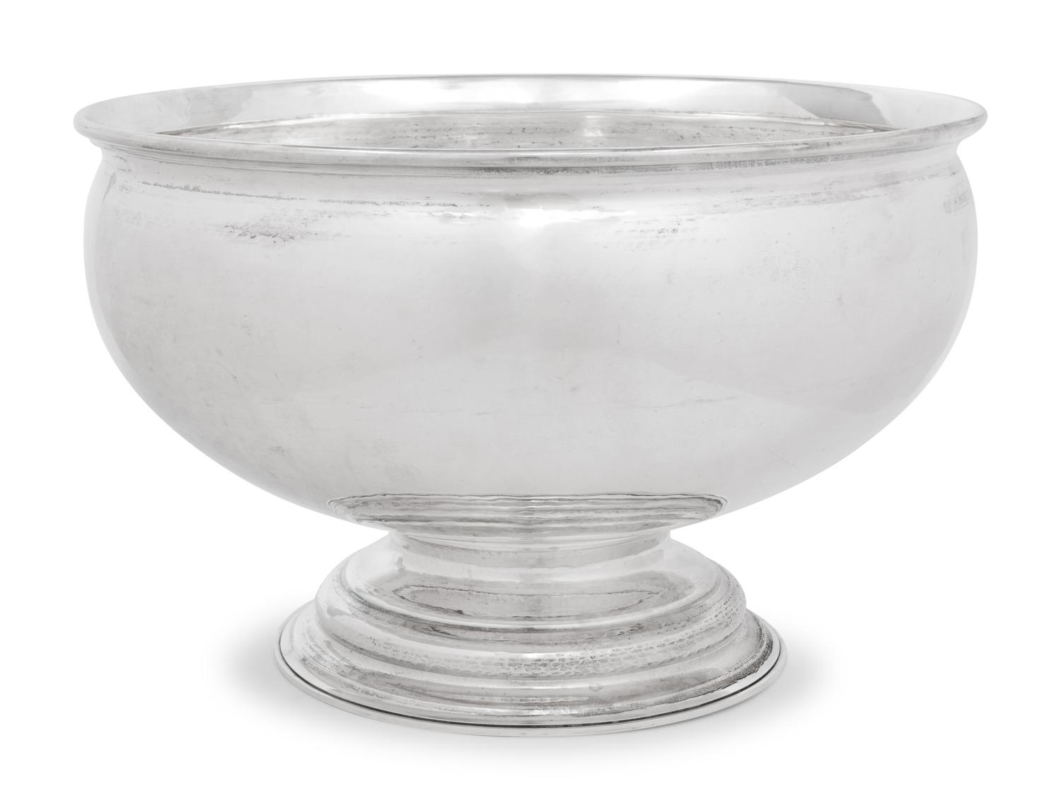 A Buccellati Silver Punch Bowl